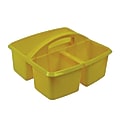 Romanoff Small Utility Caddies, 9 1/4"H x 9 1/4"W x 5 1/4"D, Yellow, Pack Of 6