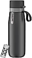 Philips GoZero Everyday Insulated Stainless-Steel Water Bottle With Filter, 18.6 Oz, Gray