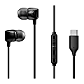 CRESYN C-type Wired Stereo Earbuds With Microphone, Black