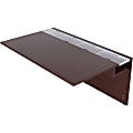 Lorell® Concordia Series Desk Top with Modesty, 72"W x 40"D, Mahogany