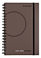 AT-A-GLANCE® Plan. Write. Remember. Undated Daily Planning Notebook With Reference Calendars, 5-1/2" x 9", Gray, 70621030
