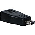 QVS Mini-USB Male to Micro-USB Female Adaptor - 1 x 5-pin Type B USB 2.0 Mini USB Male - 1 x 5-pin Type B USB 2.0 Micro USB Female - Nickel Connector - Black 1 thumbnail image
