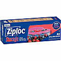Ziploc® Stand-Up Storage Bags - 1 gal Capacity - Seal Closure - Plastic - Storage, Filing, Kitchen - 42 / Box 1 thumbnail image
