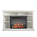 Ameriwood™ Home Overland Electric Corner Fireplace TV Stand For 50” TVs, White