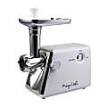 MegaChef 1200 W Ultra Powerful Automatic Meat Grinder, White