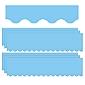 Teacher Created Resources Scalloped Border Trim Packs, 35’, Light Blue, Set Of 6 Packs 1 thumbnail image