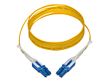 Eaton Tripp Lite Series Duplex Singlemode 9/125 Fiber Patch Cable (LC/LC), Push/Pull Tabs, 3 m (10 ft.) - Patch cable - LC single-mode (M) to LC single-mode (M) - 3 m - fiber optic - duplex - 9 / 125 micron - yellow