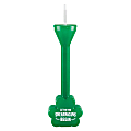 Amscan 350365 St. Patrick's Day Shamrock-Shaped Half Yard Drinking Glasses, Green, Pack Of 3 Glasses 1 thumbnail image