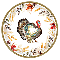Amscan Paper Classic Thanksgiving Round Plates, 9", 2 Per Pack, Case Of 60 Packs 1 thumbnail image
