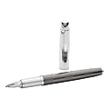Parker® IM Premium Twin Chiseled Pen, Fine Point, Gunmetal Barrel, Black Ink