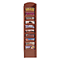 Lesro Transitional Collection 7-Pocket Magazine Rack, Cherry 1 thumbnail image