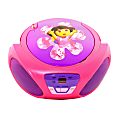 Sakar Dora the Explorer 99576830M CD Boombox, 8.25"H x 9"W x 5"D, Pink 1 thumbnail image