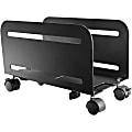 Tripp Lite Mobile CPU Caddy for Computer Towers - Width Adjustable, Locking Casters, Black - 22.05 lb Capacity - 4 Casters - Steel - 8.2" Width x 4.1" Depth x 5" Height - Metal Frame - Black