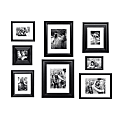 Kate And Laurel Odessa Gallery Wall Frame Set, 6-5/16” x 6-1/2”, Black, Set Of 8 1 thumbnail image