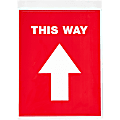 Avery® THIS WAY Social Distancing Floor Decals - Print/Message "This Way" - Rectangular Shape - Pre-printed, Tear Resistant, Wear Resistant, No 1 thumbnail image