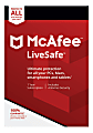 McAfee® LiveSafe™ AntiVirus Software, Unlimited Devices, For PC And Apple® Mac®, Android and iOS, Product Key Card