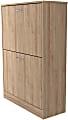 Inval 26"W Shoe Storage Cabinet, Amaretto Oak 1 thumbnail image