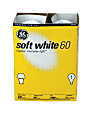 GE Soft White Incandescent Light Bulbs, 60 Watts, Pack Of 4