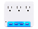 CyberPower Professional Series P3WUN - Surge protector - AC 125 V - output connectors: 3 - white 1 thumbnail image
