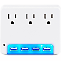 CyberPower P3WUN Wall Tap Outlet - NEMA 5-15R Outlet(s), NEMA 5-15P Plug Type, Wall Tap Plug Style, White