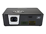 AAXA P6X - DLP projector - LED - 1100 lumens - WXGA (1280 x 800) - 16:9 - gray, black 1 thumbnail image