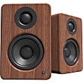 Kanto YU2 Speaker System - 50 W RMS - Walnut - Desktop, Bookshelf - 80 Hz to 20 kHz - USB 1 thumbnail image