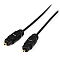 StarTech.com Digital SPDIF audio cable (optical) - TOSLINK (M) - TOSLINK (M) - fiber optic - 10 ft - THINTOS10 1 thumbnail image