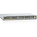 Allied Telesis AT-x310-50FT Layer 3 Switch - 48 Ports - Manageable - Fast Ethernet, Gigabit Ethernet - 10/100Base-TX, 1000Base-X, 10/100/1000Base-TX - 3 Layer Supported - 2 SFP Slots - Twisted Pair, Optical Fiber - 1U High - Rack-mountable