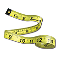 Learning Advantage Vinyl Tape Measures, 60", Black/Yellow, 10 Per Pack, Case Of 3 Packs 1 thumbnail image