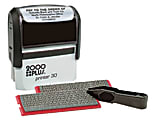 Cosco 2000PLUS Self-Inking Print Kit, 1 7/8" x 3/4" Impression, Black