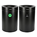 Alpine Industries Stainless Steel Compost And Trash Cans, 50 Gallon, Black, Set Of 2 Cans 1 thumbnail image