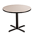 National Public Seating Café Table, 30"H x 36"W x 36"D, Gray Nebula/Black 1 thumbnail image