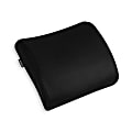 Mind Reader Ergonomic Lower Back Cushion Memory Foam Support, 12-1/4"H x 4"W x 13-1/2"D, Black 1 thumbnail image