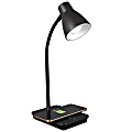 OttLite® Wellness Series Infuse LED Desk Lamp With Wireless And USB Charging, 15-1/2"H, Black 1 thumbnail image