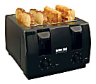 Better Chef 4-Slice Dual-Control Toaster, Black