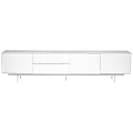 Eurostyle Birmingham Media Stand, 19-3/4"H x 82-1/8"W x 17-3/4"D, High Gloss White