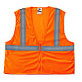 Ergodyne GloWear Safety Vest, Super Econo, Type-R Class 2, 4X/5X, Orange, 8205Z