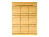 Quality Park® Interdepartment Envelopes, 10" x 13", 2-Sided, Wide Rule, Button & String, Brown Kraft, Box Of 100 1 thumbnail image