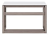 Whalen Cecile 48 W Writing Desk Snowdrift WhiteFossil Greige Oak Office Depot