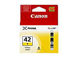 Canon® CLI-42 ChromaLife 100+ Yellow Ink Tank, 6387B002