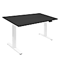Mount-It! Dual Motor Electric 55"W Adjustable Height Standing Desk, Black/White 1 thumbnail image