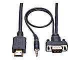 Tripp Lite® HDMI to VGA Adapter Converter Cable, 10'