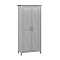 Bush® Furniture Key West 32"W Tall Storage Cabinet With Doors, Cape Cod Gray, Standard Delivery 1 thumbnail image