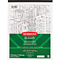 Derwent Academy Translucent Paper Pad - 40 Sheets - Tape Bound - 10 lb Basis Weight - 9" x 12" - White Paper - 1 Each 1 thumbnail image
