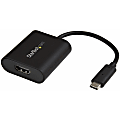 StarTech.com USB C to HDMI Adapter - With Stay Awake - Presentation Mode - 4K at 60Hz - Thunderbolt 3 Compatible - CDP2HD4K60SA 1 thumbnail image