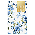 2025-2026 Day Designer Monthly Planning Calendar, 3-5/8" x 6-1/8", Blue Bouquet, January To December, 148824
