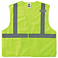 Ergodyne GloWear Safety Vest, Econo Breakaway, Type-R Class 2, X-Small, Lime, 8215BA