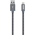 Kanex Sync/Charge Lightning/USB Data Transfer Cable - 6.56 ft Lightning/USB Data Transfer Cable - First End: Lightning - Second End: USB - Space Gray