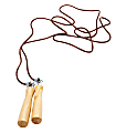 Mind Reader Wood Handle Jump Rope, 10', Brown 1 thumbnail image