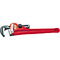 Heavy-Duty Straight Pipe Wrenches, Alloy Steel Jaw, 60 in